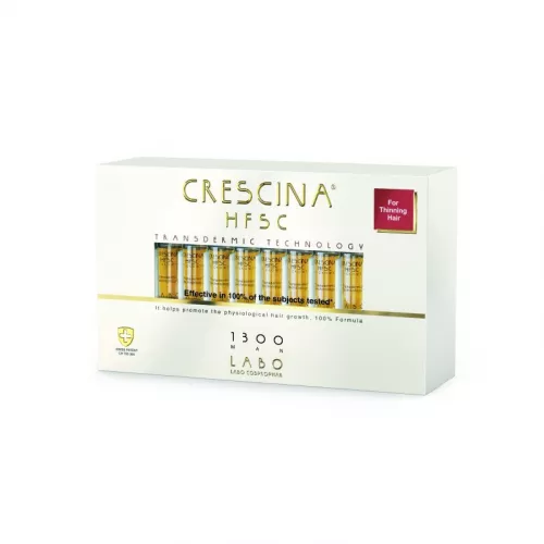 Tratament re-cresterea parului pentru barbati, Crescina HFSC Transdermic complete 1300 Man, 20 fiole, LABO