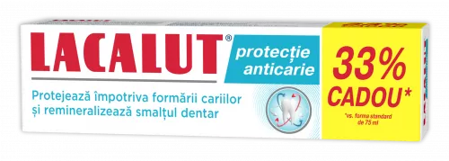 Lacalut Protectie Anticarie Pasta Dinti 75ml+33%cadou