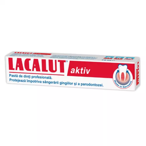 Pasta de dinti medicinala Lacalut Aktiv, 75 ml, Theiss Naturwaren