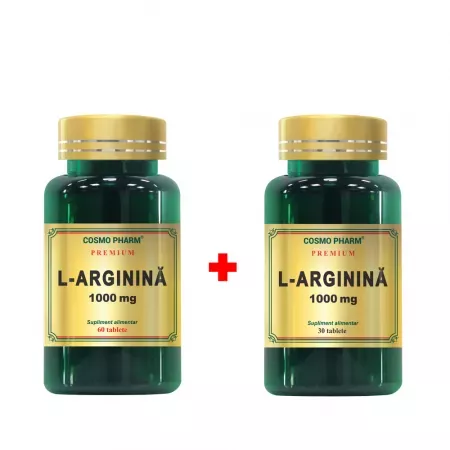 L-Arginina 1000mg, 60+30 tablete, Cosmopharm