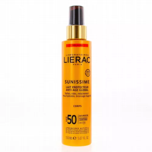 LIERAC Sunissime lapte protector energizant corp SPF50 x 150ml