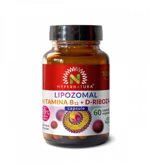 Lipozomal Vitamina B12 + D-Riboza, 60 capsule, Hypernatura