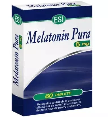 Melatonina Pura, 5 mg, 60 tablete, EsiSpa