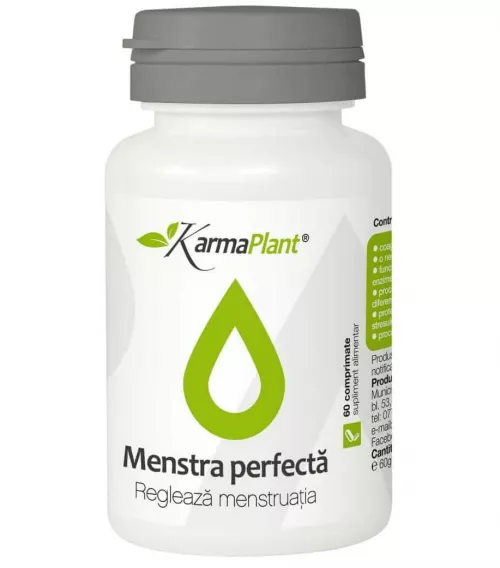 Menstra perfecta, 60 comprimate, KarmaPlant