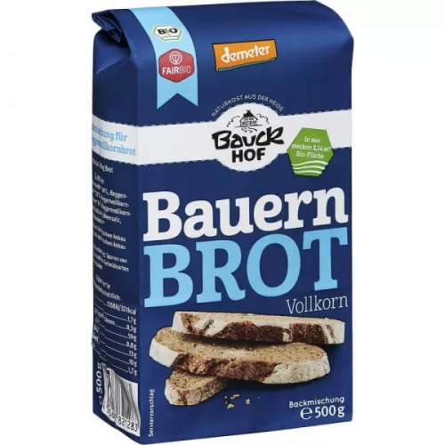Mix de faina pentru paine taraneasca eco, 500g, Bauck Hof
