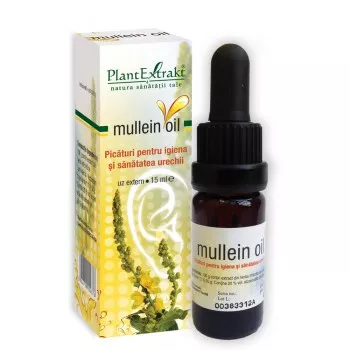 Mullein Oil picaturi pentru urechi, 15 ml, Plantextrakt