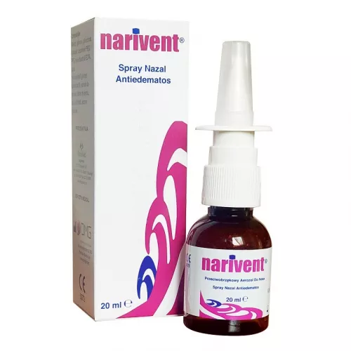 Spray nazal antiedematos Narivent, 20 ml, Plantamed