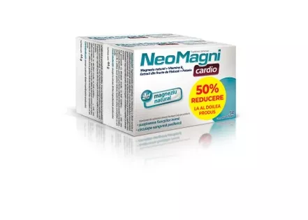 NeoMagni Cardio x 50cpr 1+1 - 50%reducere