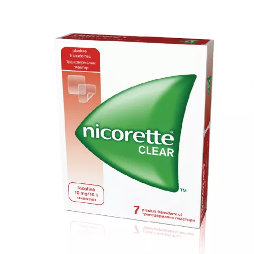 Nicorette Clear 10mg/16h x 7plast.transd