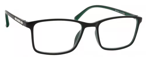 Ochelari de citit RE138B, +1.00, Negru-Verde, Brilo