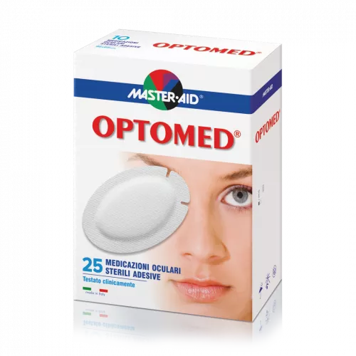 Pansament ocular steril Optomed Master-Aid, 96x66 mm, 25 bucati, Pietrasanta Pharma