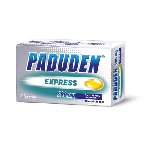 Paduden Express 200mg, 10 capsule moi, Terapia