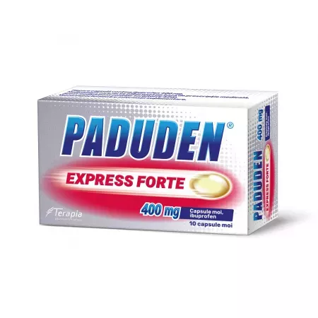 Paduden Express Forte 400mg, 10 capsule moi, Terapia
