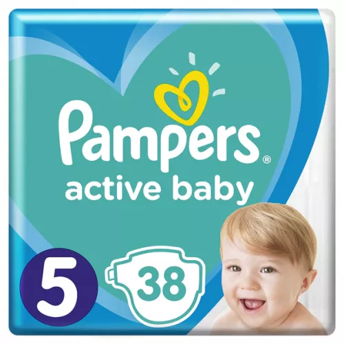 Scutece Pampers Active Baby nr. 5, 11-16kg, 38 bucati, P&G