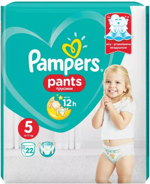 PAMPERS 5 Pants Act Baby (12-17kg) 22buc