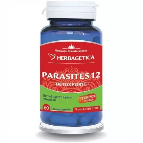 Parasites 12 Detox forte, 60 capsule, Herbagetica