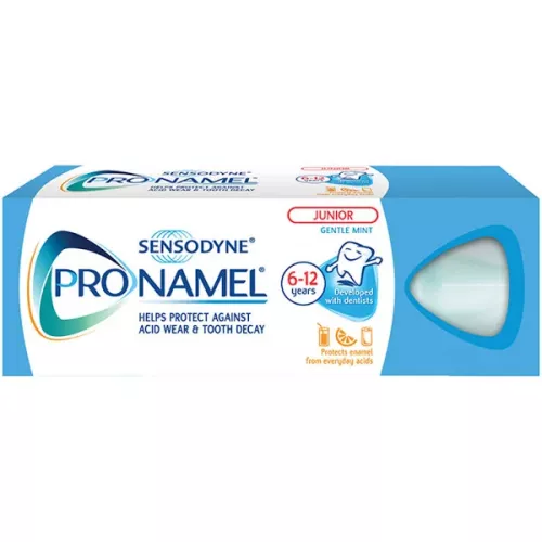 Pasta de dinti ProNamel Junior gentle mint 6-12 ani, 50ml, Sensodyne
