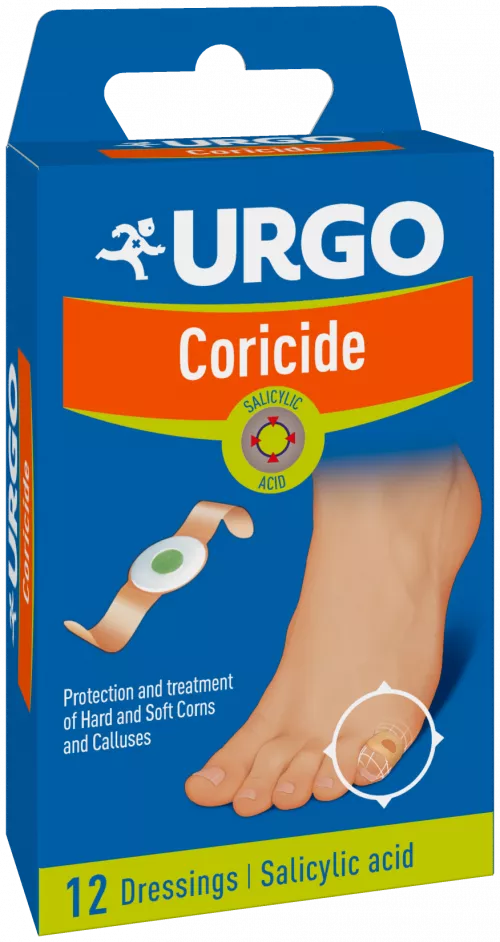 Plasturi adezivi pentru bataturi Coricide, 12 bucati, Urgo