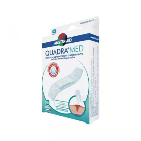 Plasturi pentru piele sensibila Quadra Med, 10 bucati, Master-Aid