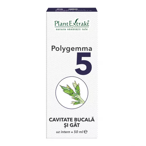 Polygemma 5 Cavitate bucala si Gat, 50 ml, Plantextrakt