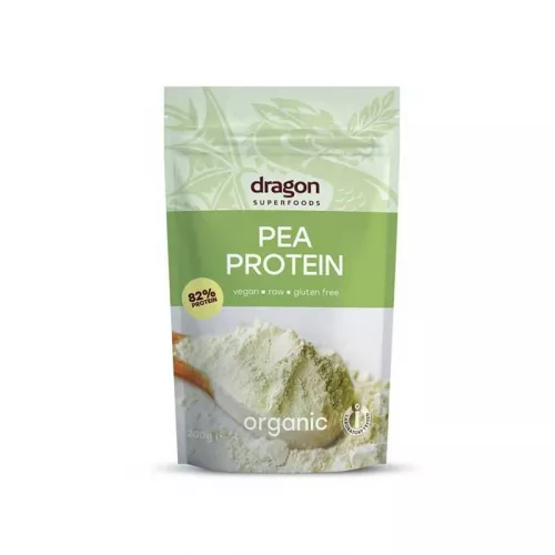 Pudra proteica din mazare eco, 200g, Dragon Superfoods