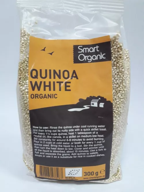 Quinoa alba bio, 300g, Smart Organic