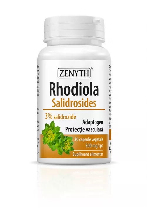 Rhodiola salidrosides 500mg, 30 capsule vegetale, Zenyth