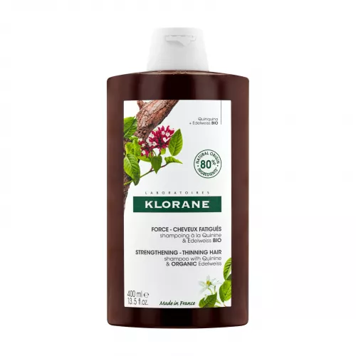 Sampon chinina si floare de colt Bio, 400 ml, Klorane