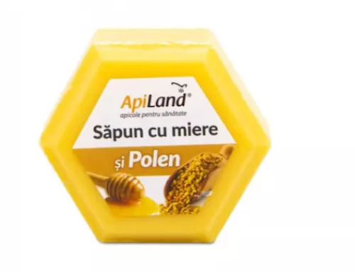Sapun cu miere si polen x 100g (ApiLand)