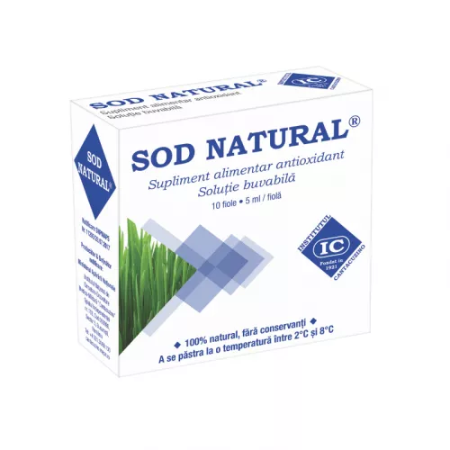 SOD natural solutie orala 5 ml, 10 fiole