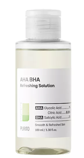 Solutie racoritoare exfolianta 7% AHA si 2% BHA, 100ml, Purito