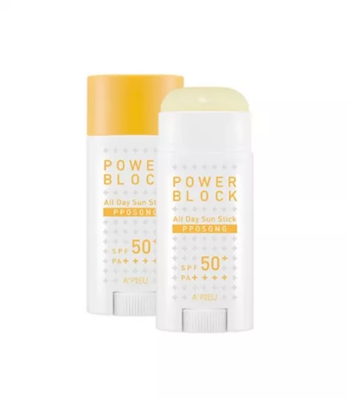 Stick protectie solara SPF50+ Power Block 15g (A'pieu)