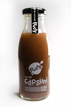 Suc natural de capsuni, 250 ml, Fructy