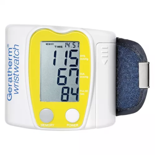 Tensiometru digital incheietura galben Wrist Watch, Geratherm