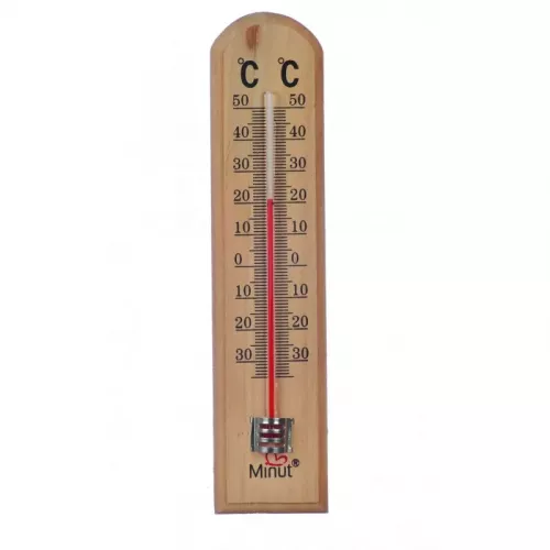 Termometru de camera suport lemn, MIN-102, Minut