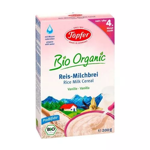 TOPFER BioOrgan 4L orez+lapte+vanil 200g