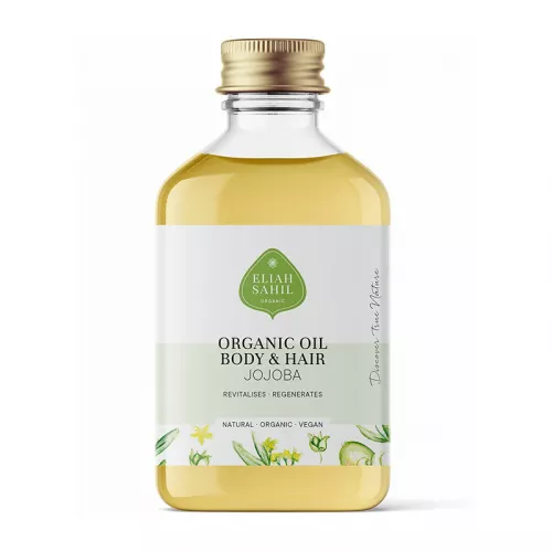 Ulei de jojoba pentru corp si par bio, 100 ml, Eliah Shil