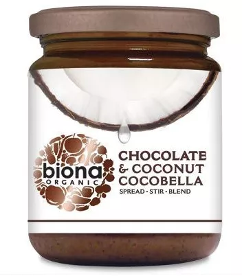 Unt de cocos cu ciocolata Cocobella eco, 250 g, Biona