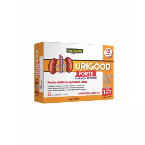 Urigood Forte 1000mg, 30 comprimate, Only Natural