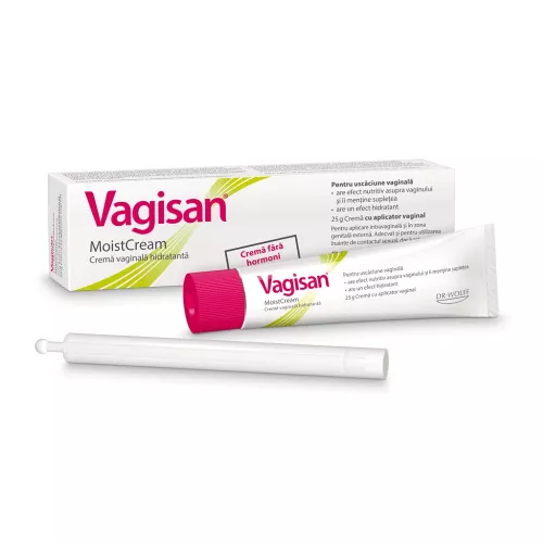 Vagisan crema hidratanta vaginala, 25 gr, Dr. Wolf