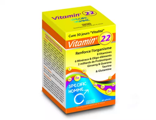 PEDIAKID Vitamin 22 homme x 60cps