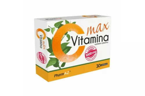 Vitamina C Max 1000mg, 30 capsule, PharmA-Z