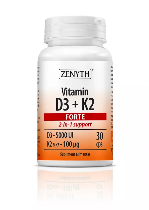 Vitamina D3+K2 Forte x 30cpr (Zenyth)