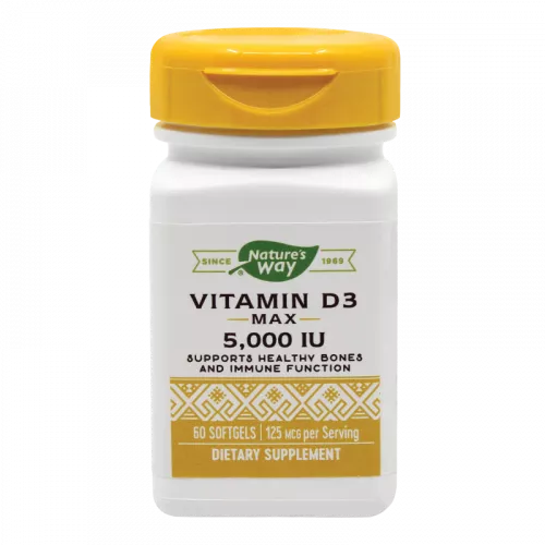 Vitamin D3 5000UI x 60cps.moi (Secom)