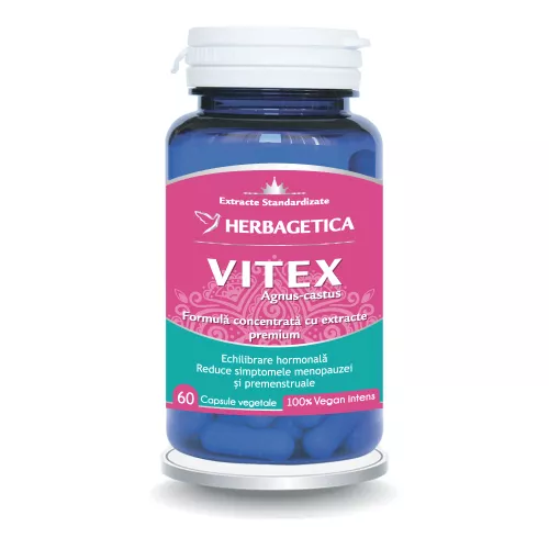 Vitex 0,5/10 Zen forte, 60 comprimate, Herbagetica