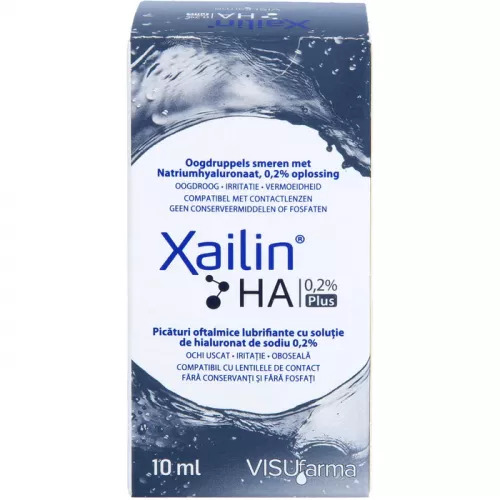 Xailin HA Plus 0,2% picaturi oftalmice, 10ml, Visufarma