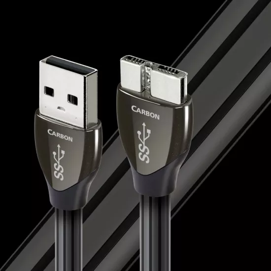 Cabluri USB - Cablu USB 3.0 A - USB 3.0 Micro AudioQuest Carbon 0.75 m, audioclub.ro