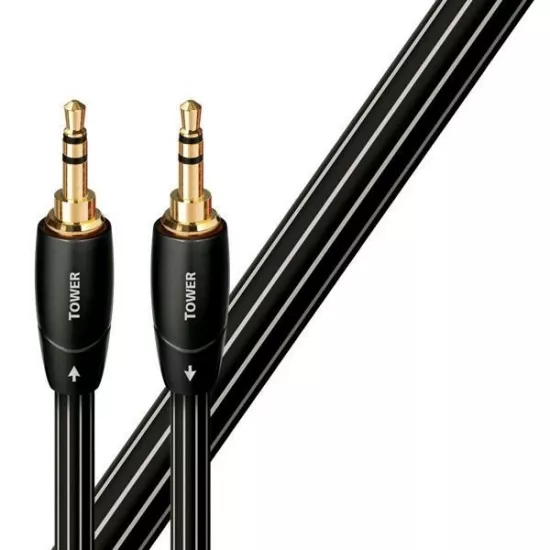 Cabluri audio (semnal) - Cablu audio Jack 3.5 mm Male - Jack 3.5 mm Male AudioQuest Tower 5 m, audioclub.ro