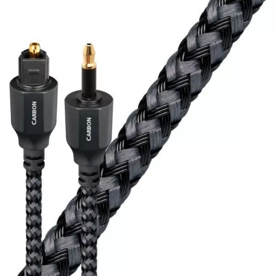 Cabluri optice (toslink) - Cablu optic Jack 3.5mm Mini - Toslink AudioQuest Carbon 5 m, audioclub.ro