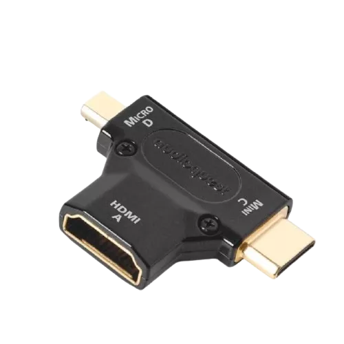 Adaptoare - Adaptor AudioQuest HDMI  A (standard) - HDMI C (mini) & HDMI D (micro), audioclub.ro